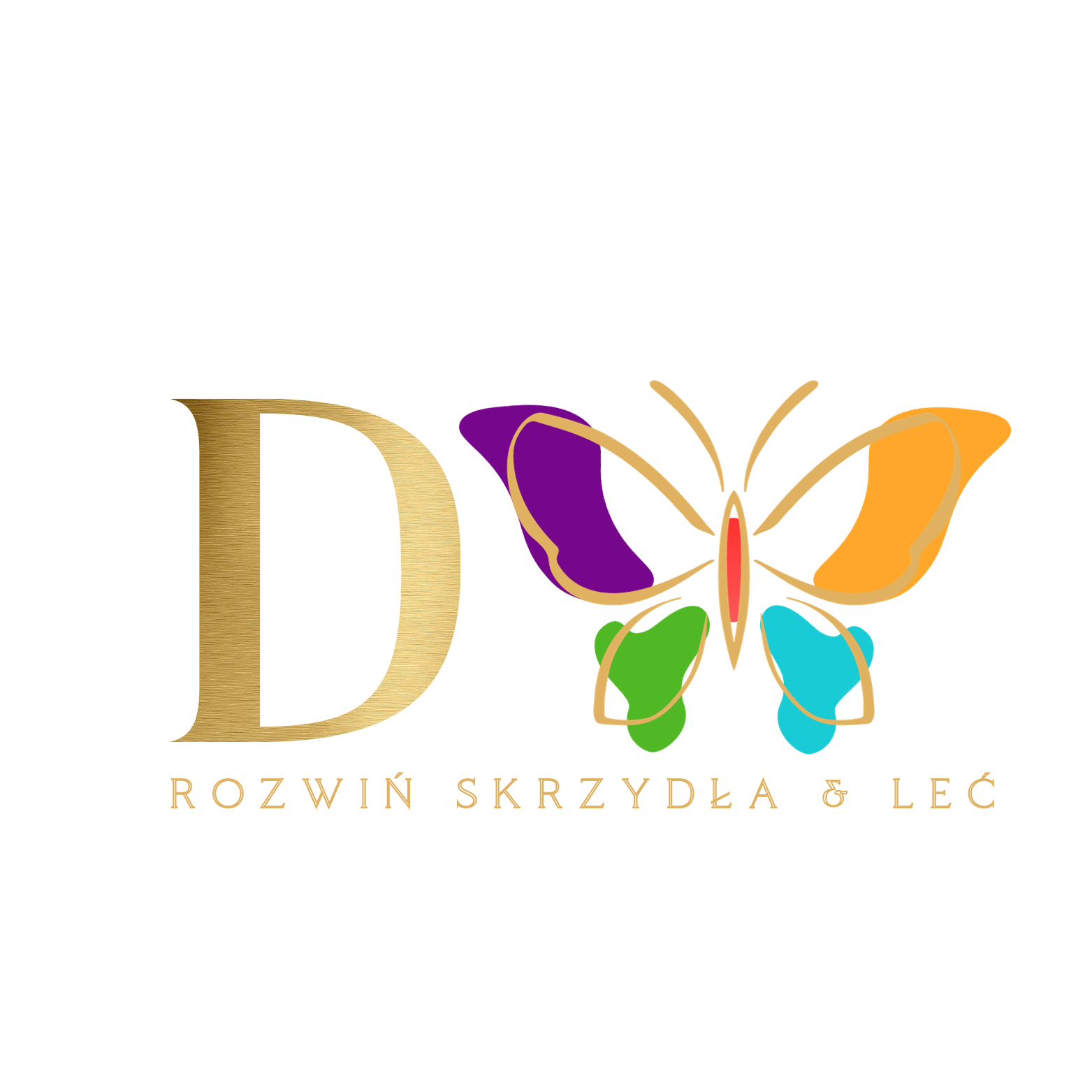 Logo Dorota Wachnicka – Rozwiń skrzydła i leć, symbol motyla